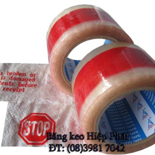 Băng keo in chữ Stop