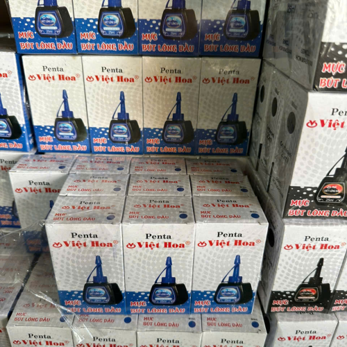 mực bút lông dầu xanh
