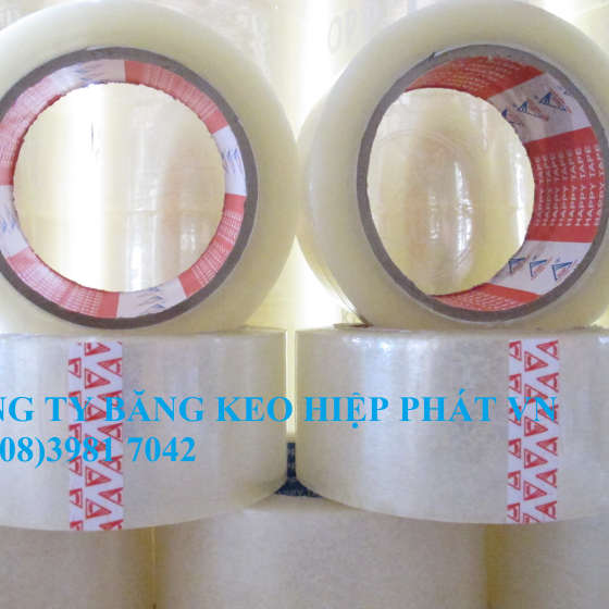 Băng keo trong dán thùng độ dày màng 43 micron