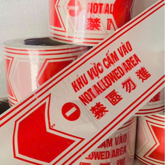 Dây cảnh báo khu vực cấm vào 